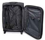Trolley Rolling Carryon Luggage Black Fabric Business Travel Luggage Bags