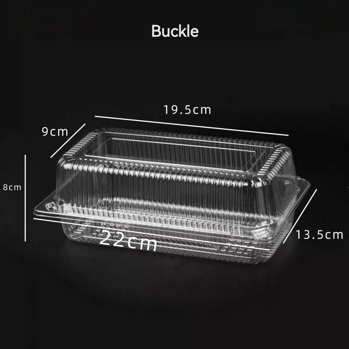 Transparent Vegetable Box Disposable Fruit PET Box Clamshell Hinge Salad Pastry Takeaway Box No Hole With Lid