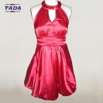Women fashion sexy satin casual wrap women ladies dress woman clothes with high