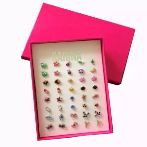 Quality bespoke brooch gift box hairpin paper box breastpin paper box wholesale