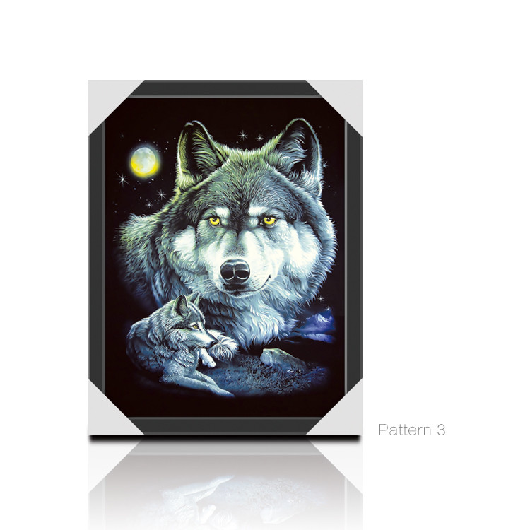 Custom Bear Design 3D Lenticular Picture , 3D Flip Picture Decration
