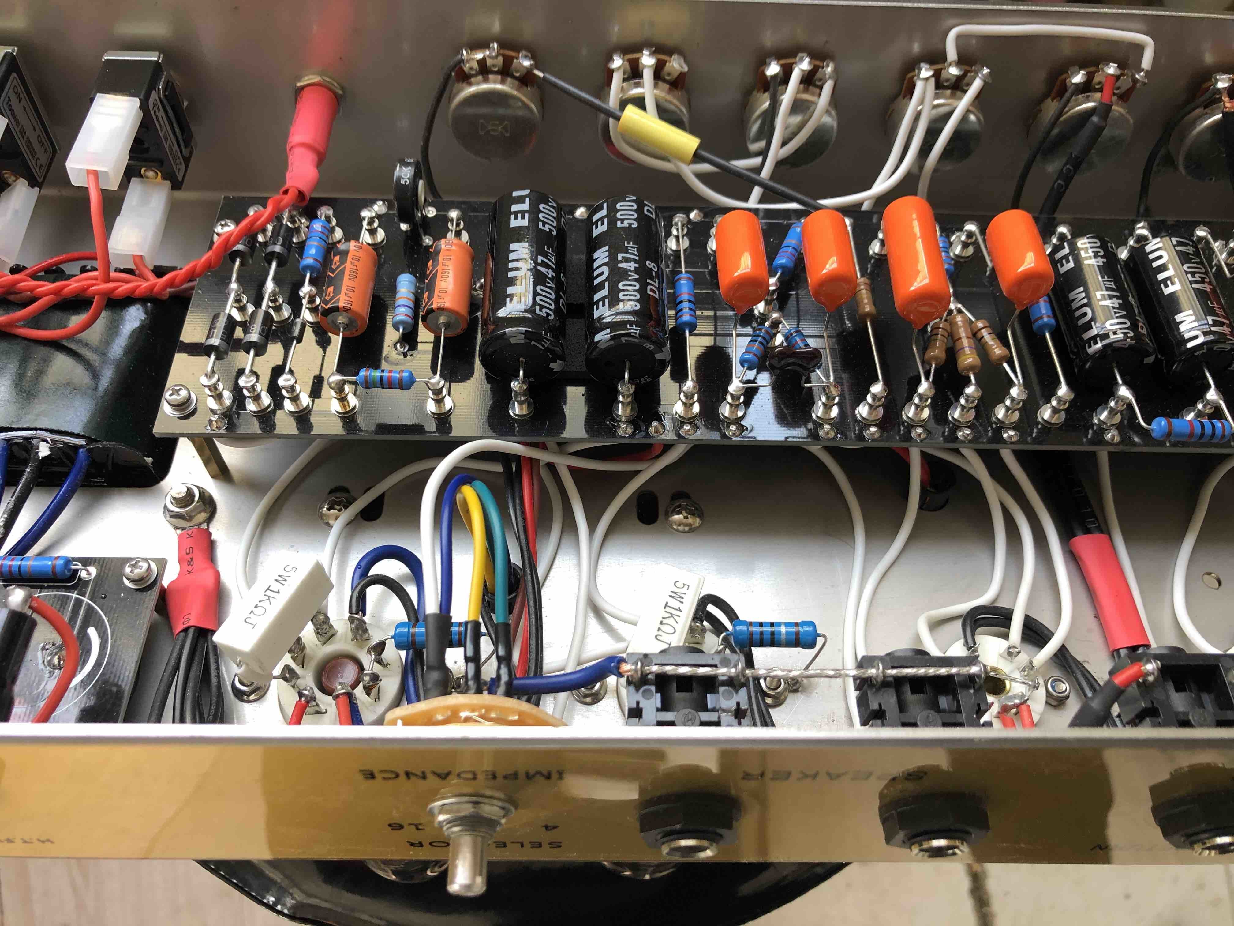 Custom Grand Amp Marshall typeJCM800 2204 MKII 50W Handwired Tube Amp Head Two Channel Clean Tone Master Volume and Loop