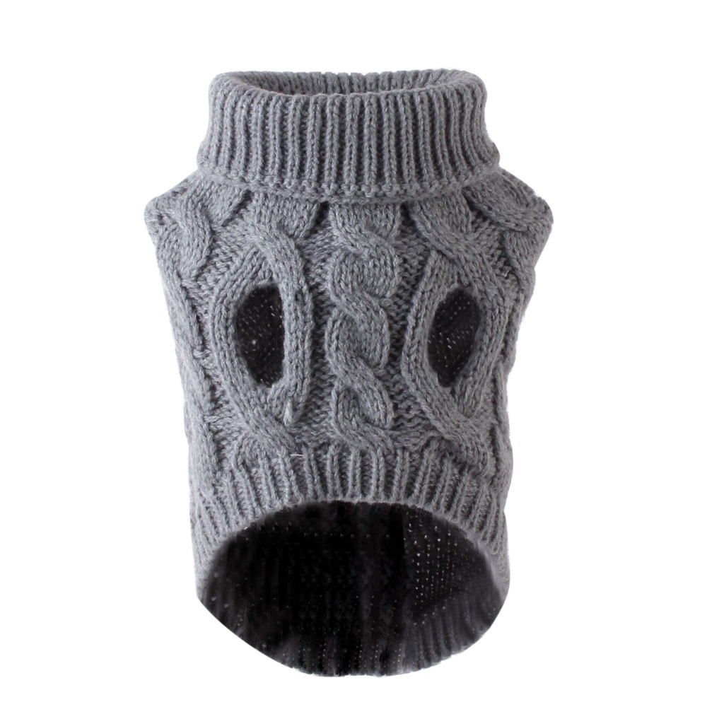 Striped dog winter clothes