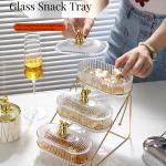 Golden Deer Minimalist Design Glass Plate Set Perfect for Food Storage Back to