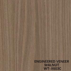 Quality ISO Engineered Wood Veneer Crown Cut Brown Color For Door And Cabinet Face wholesale