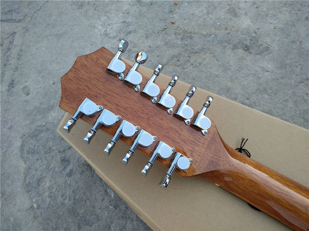 Koa Grand Auditorium jumbo 12 string armrest bevelled cutway presys 301EQ 12 Strings acoustic electric guitar