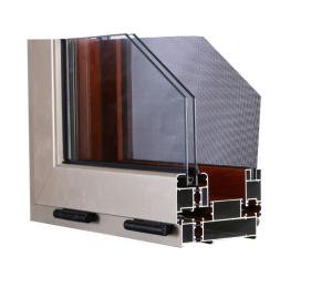 Quality Aluminum Sliding Window Extrusion Profiles Customized Double Glazed wholesale