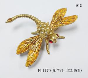 Quality Dragonfly jewelry box enameled trinket box dragonfly trinket box gift jewelry box wholesale
