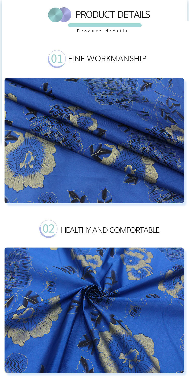 Warp Knitting Printing Polyester Pengji Mattress Cloth Hot Gold Powder