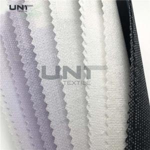 Quality Good Adhesive Cap Resin Shirt Interlining With PES LDPE Fusing wholesale