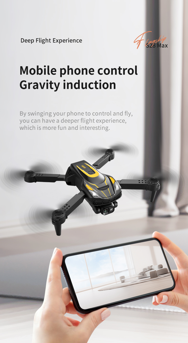 S28 Max Rc Remote Contral Dual Camera Drone With 4k Camera Fpv Drone Aircraft Toy Mini Drone 100 m Remote Control Distance