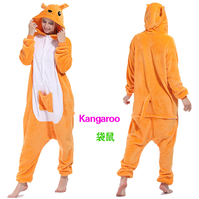 Adult Bodysuit with 20 Animal Cartoon Patterns Microfiber Flannel Fleece Sleepwear Rompers