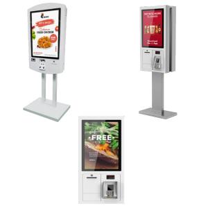 Quality Floor Standing Touch Screen POS Terminal , Restaurant Ordering Kiosk 27 Inch 32 Inch wholesale