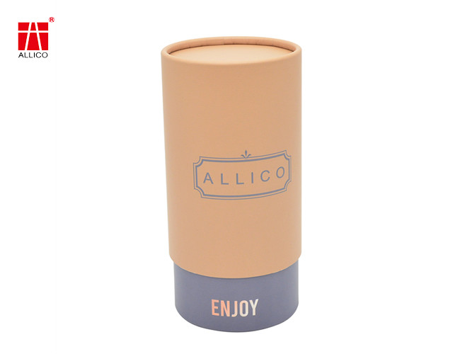 SGS ISO Cardboard Cylindrical Packaging Box Tube Custom Printed