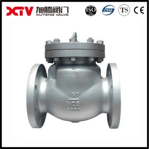 Quality Carbon Steel Double Flanged Hard Metal Seat Swing Check Valve GB/T 12221 Face To Face wholesale