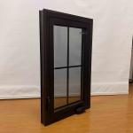 American Style Aluminum Casement Windows Crank Control Laminated Aluminum