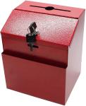 Lockable Metal Donation Suggestion Key Drop Box Express Checkout Box