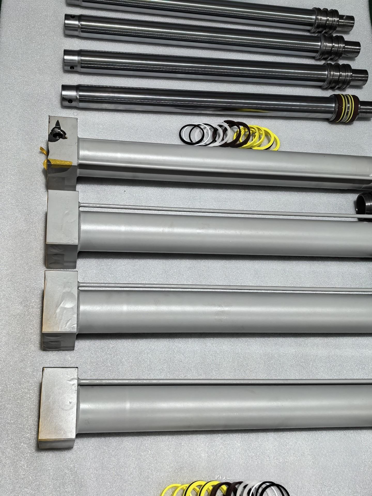 Putzmeister oucher vertical cylinder assembly, Putzmeister38 meters, 36 meters, for wet spray machines, number: 251409007