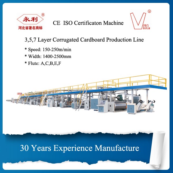 Automatic 5 Layer Cardboard Production Line