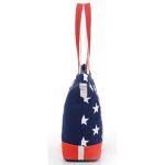 Large Floral Custom Canvas Bags For Girls , PU Shoulder Bag
