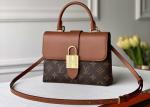 Women'S Black Handhold Luxury Bucket Bag With Lock Catch