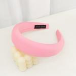 Fashion soild color wide edge hair band simple women hair accessories sponge