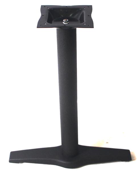28''/41'' Height Cast Iron Table Base Cross Table Legs Powder Coated Contract