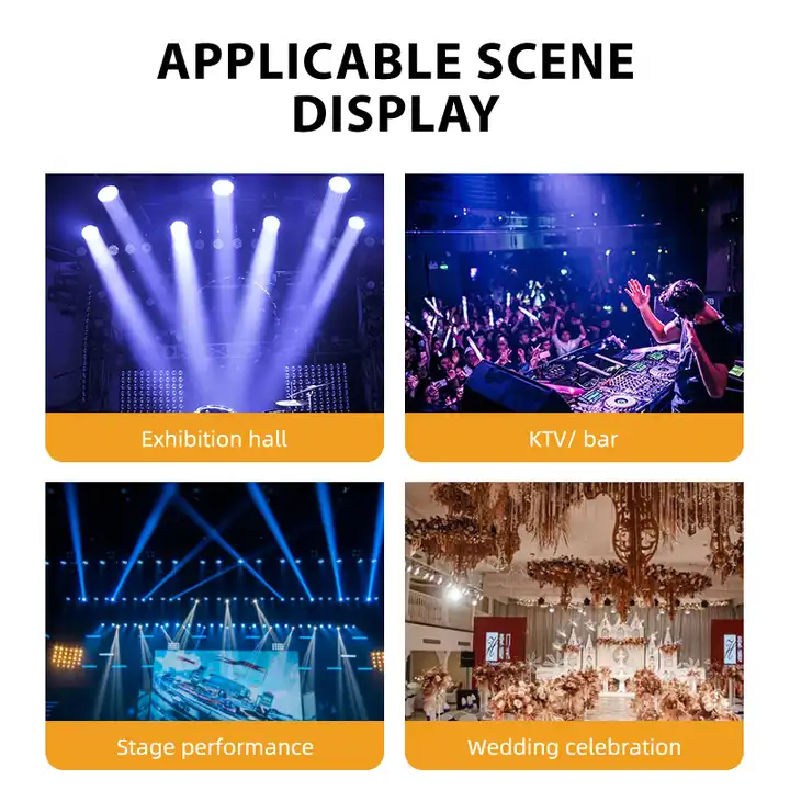 168lm Luminous Flux Stage Light Beam Moving Head for DJ Disco Party Bar Club Lighting