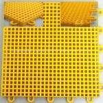 Recyclable PP Interlocking Sports Flooring , Shock Absorbing Sport Court