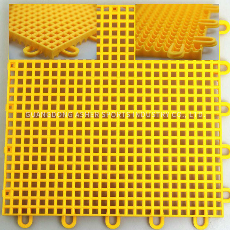 Multifunctional Interlocking Basketball Flooring Recycled PP Tiles Type