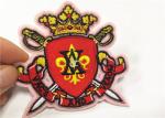 Pantone Color Shield Clothing Embroidery Patches / Iron On Embroidered Badges