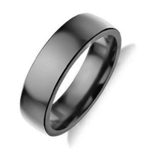 Quality Bright Polished Black Tantalum Ring Corrosion Resistant Round Jewelry Ring wholesale