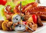 Mechanical Bimetallic Food Thermometer With Heat Resistant Glass Lens 304 Shell