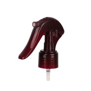 Quality Wine Red Plastic Mini Trigger Sprayer 28/410 For Gardening House Cleaning wholesale
