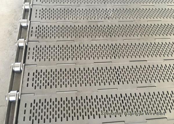Perforated Plate Conveyor Belt High Density Product Transformation Anti