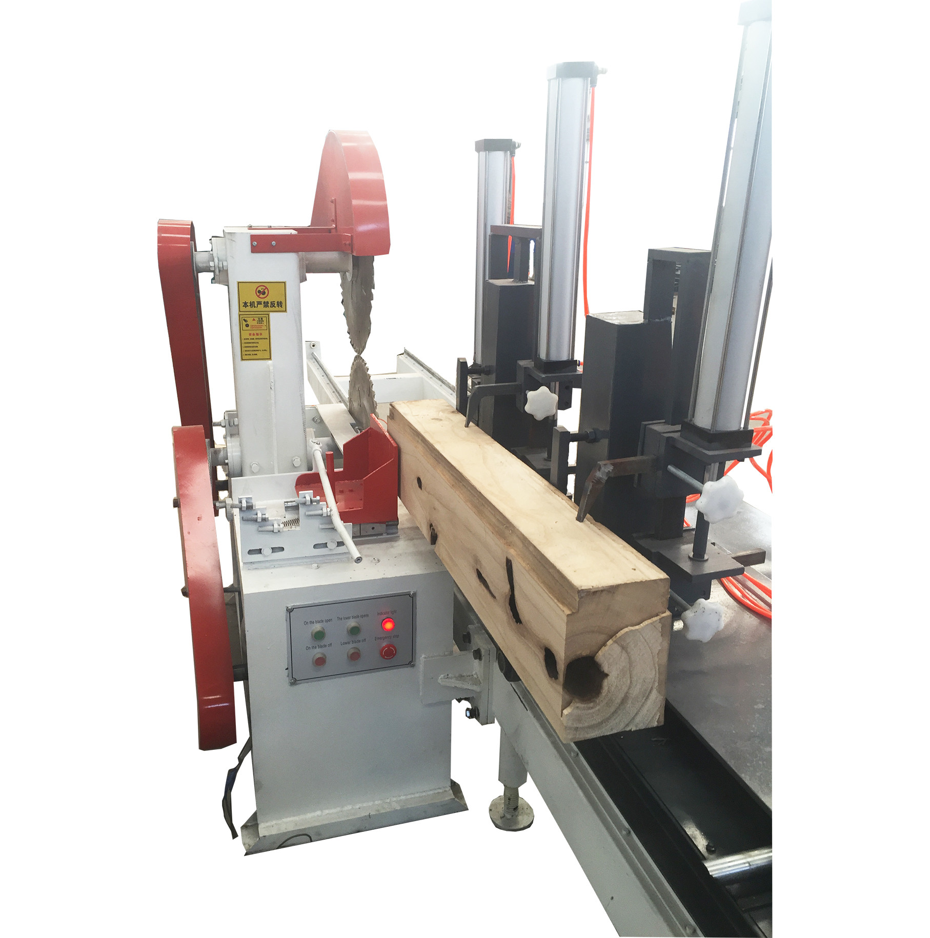 Dual Circular Blade Electric Powered Wood Sliding Table Saw,Circular Sawmill with Carriage