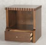 Wooden 5-star hotel furniture stone top night stand/bed side table NT-0016