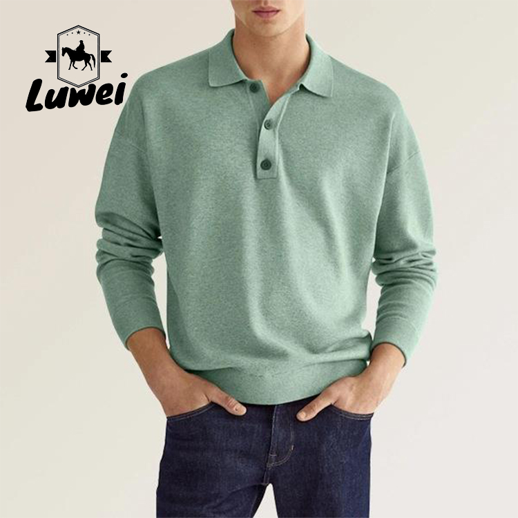 Personalised Adult Cotton Polo T Shirts Collar Business Anti Wrinkle