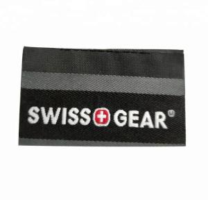 Quality Clothing Brand Name Woven Fabric Labels Fashion Gold Yarn Wholesale Apparel Labels wholesale