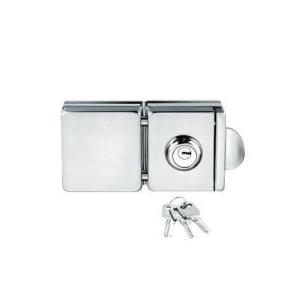 Quality Glass door locks LC-008, stainless steel 304 plate, finishing satin or mirror wholesale