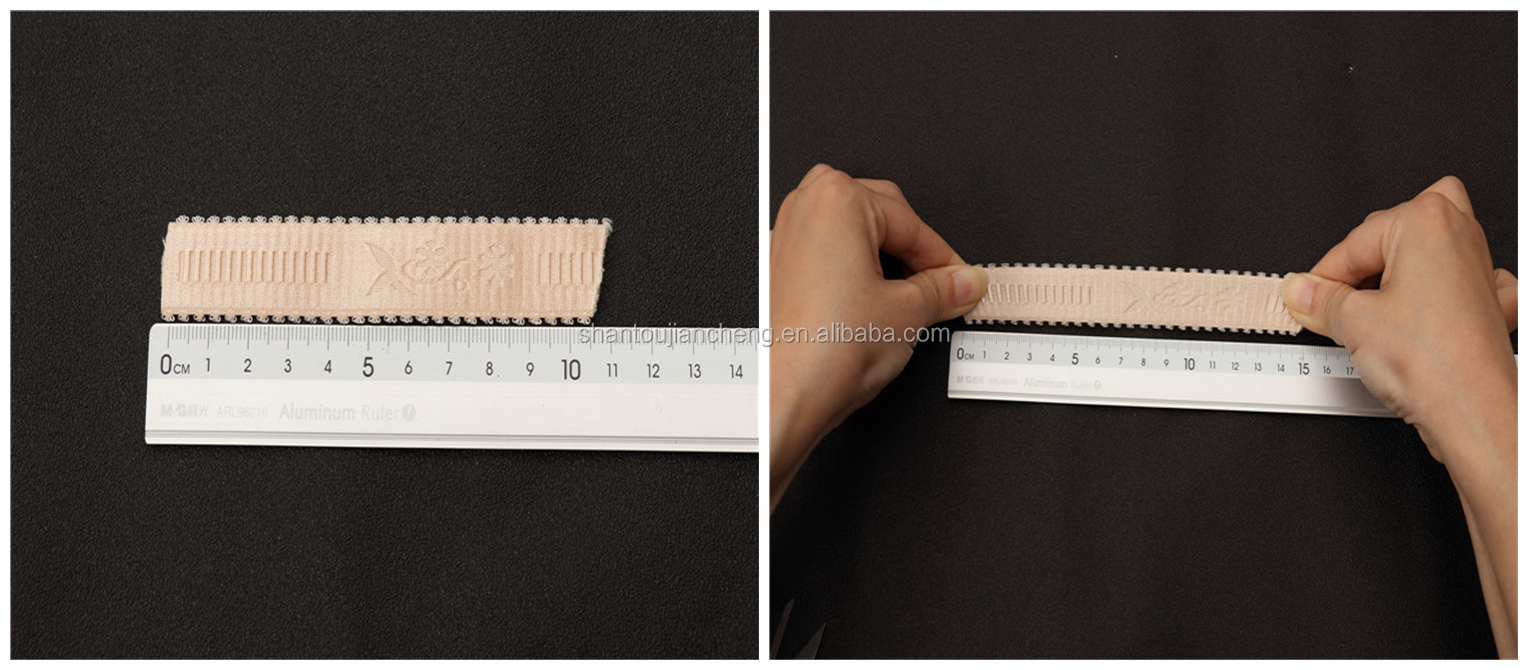 High Quality Bra Woven Jacquard Straps Nylon Elastic Band Straps Customizable Sexy Bra Straps Webbing Garment Spandex / Nylon