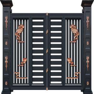 Quality Outdoor Garden galvanized Aluminium Pedestrian Gate Manual Sliding wholesale