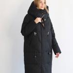 FODARLLOY Ladies warm hooded cotton-padded clothes slim long down winter jackets