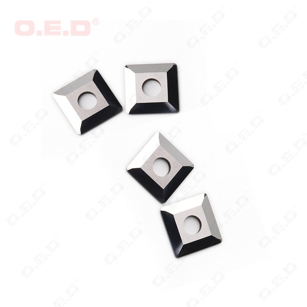 Indexable Wood Turning Carbide Inserts , K05 Carbide Inserts For Wood L14mm