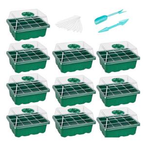 Quality Drainage Holes Plastic Plant Seedling Trays 1 Pack of 12 Trays for Optimal Plant Growth wholesale