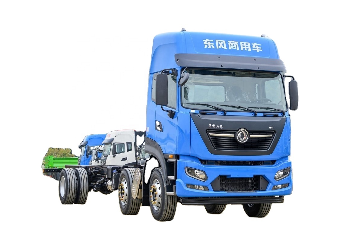 Dongfeng 25 Tons 6x2 Cargo Truck With 300 Engine Power And 9800x2450x600 Cargo Box