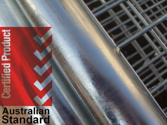 84 microns hot dipped galvanized temporary fence panels HDG after fabericated 2100mm*2400mm panels
