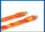 Customized Logo Bright Wristband Flash Drive 128MB-64GB Capacity For Gift