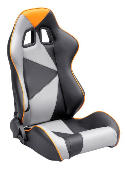 Adjustable Style PU / PVC Leather Racing Seat / Sports Car Seat with single