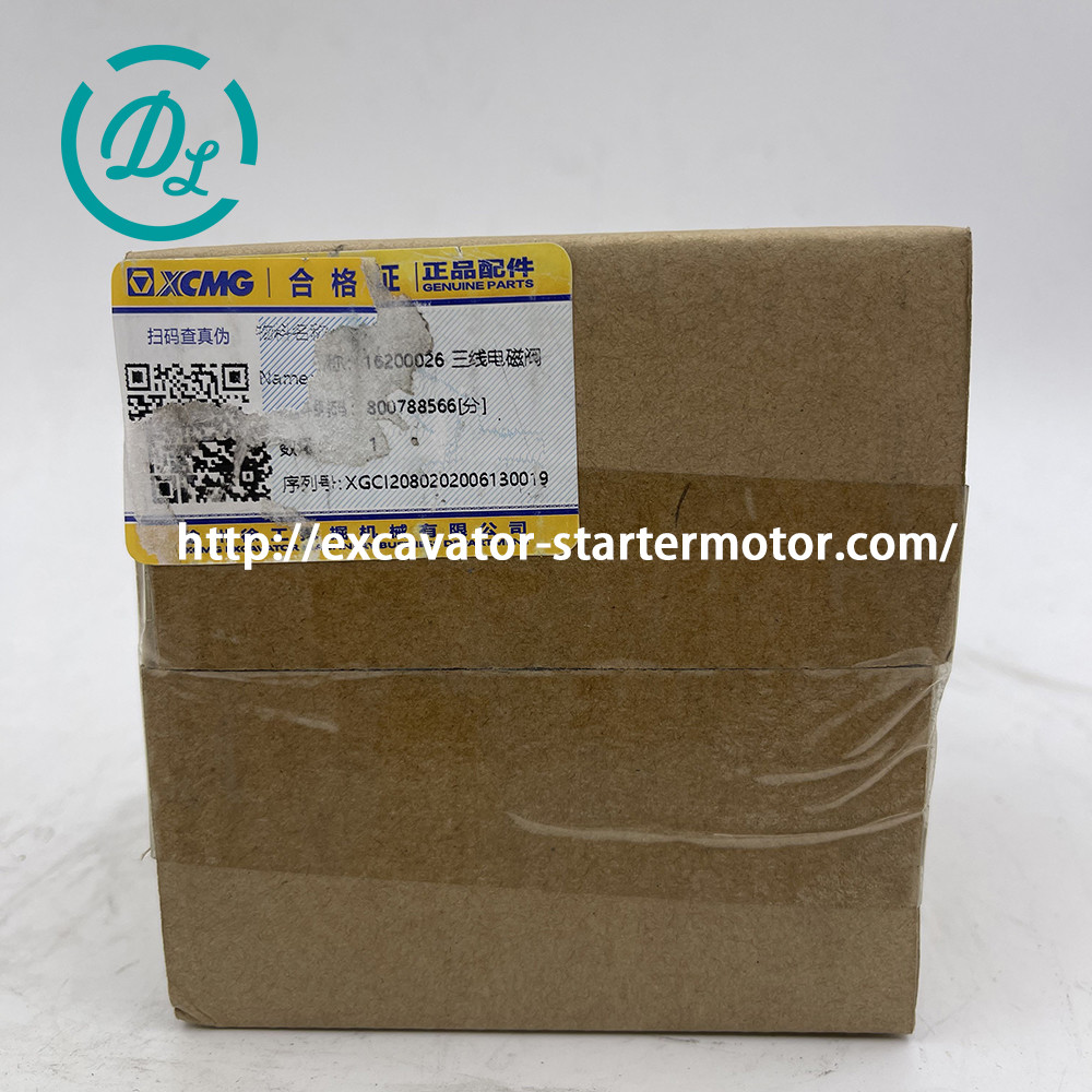 Excavator 3 Wire Solenoid Valve Water Volve 800788566 1620026 XCMG XE35U
